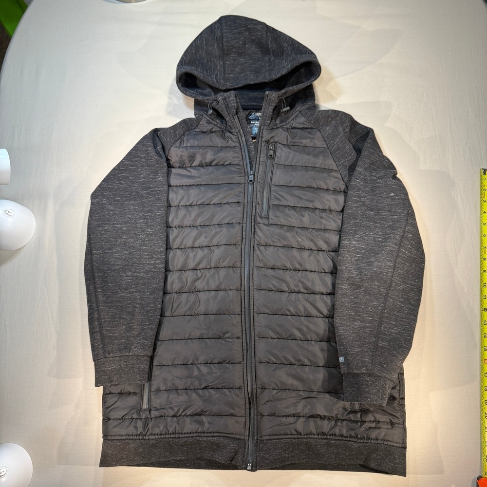 American Eagle Active Flex Men's‎ Gray Quilted Mixed Media Jacket XXL